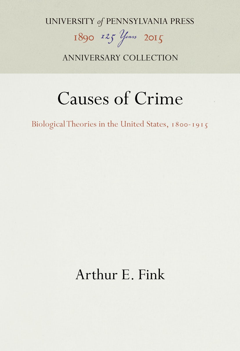 Book cover image for Causes of Crime ISBN: 9781512822038